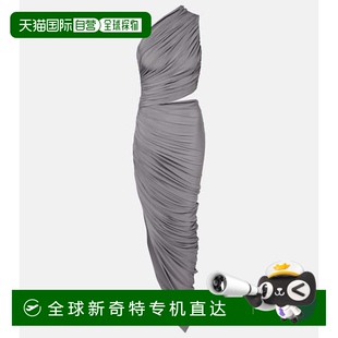连衣裙 1h可退 香港直邮Alaia 女士 不对称褶皱针织长款