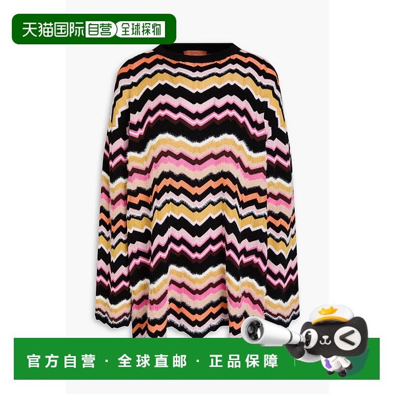 香港直邮MISSONI 米索尼 女士 图案圆领套头衫 DS24WN10BK036W