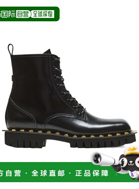 1h可退 香港直邮Balmain 光面皮革军靴 GN1TA216LSPZ厚底鞋