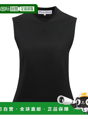 1h可退 香港直邮J.W. Anderson 女士 黑色弹力聚酯上衣 JO0216PG0