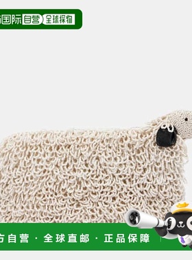 香港直邮Staud 女士 Dolly 珠饰手包 white白色 舒适时尚斜挎包