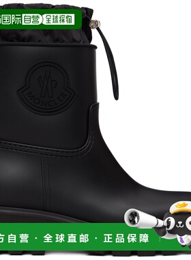 1h可退 香港直邮Moncler 盟可睐 女士 黑色 Kickstream 雨靴 L109