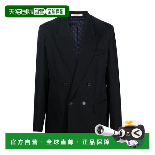 【99新未使用】香港直邮Valentino 翻领长袖西装外套 VCEE058HU59