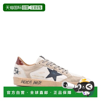 1h可退 香港直邮GOLDEN GOOSE 男士 Ballstar 系带运动鞋 GMF0103