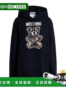 香港直邮Moschino 莫斯奇诺 女士 连帽运动衫 black黑色 舒适时尚
