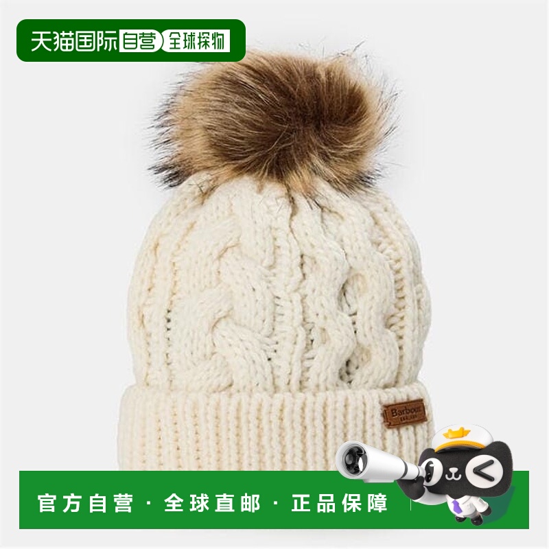 1h可退 香港直邮Barbour 巴伯尔 女士 Penshaw 粗线针织小便帽