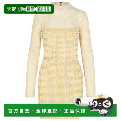 1h可退 香港直邮Balmain巴尔曼PB Labyrinth女士连衣裙包臀裙