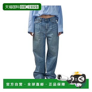 香港直邮R13 R13WD146 腰带环牛仔长裤