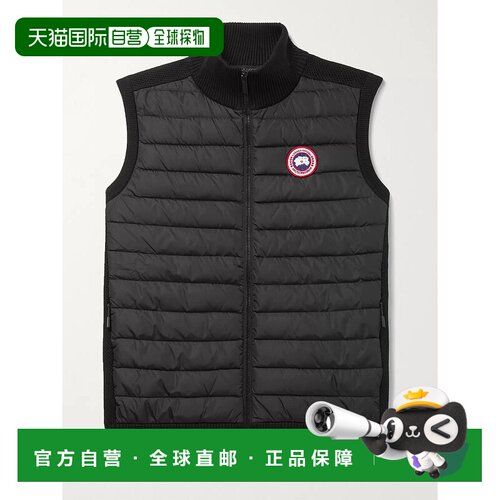香港直邮Canada Goose 加拿大鹅 男士 HyBridge 修身美利奴羊毛绗