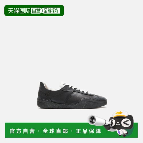 自营欧洲直邮Acne Studios  FW25男士黑色小牛皮/小羊皮休闲运动