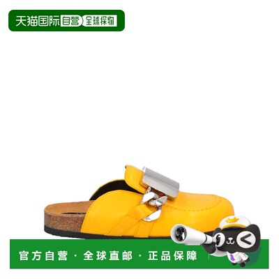 1h可退 香港直邮J.W. Anderson 女士 Mules 木屐 yellow黄色 舒适