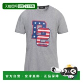 香港直邮Dsquared2 grey灰色 二次方 1h可退 男士 T恤 舒适时尚
