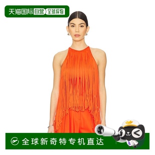 流苏领圈挂脖上衣 1小时内可退 女士 香港直邮david RE25D koma
