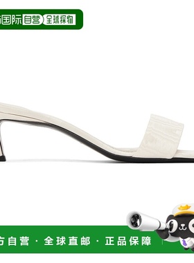 1h可退 香港直邮TOTÊME 女士 灰白色 The Mule 凉鞋 243WAS0154FB