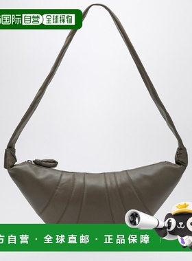 1h可退 香港直邮Lemaire 女士 中号卡其色绿色牛角包形包包 BG000