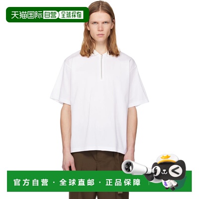 1h可退 香港直邮Sacai 男士 白色 Polo 衫 2604000M white白色 舒