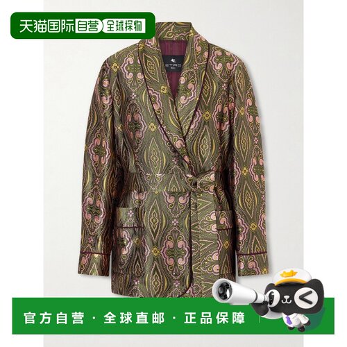 Etro 艾特罗 女士 金属感提花绉纱西装外套 WRCA002299TJ