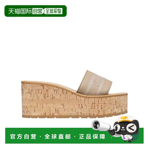 香港直邮Dior 圆头厚底拖鞋 KCO425CEY女鞋凉鞋坡跟高跟