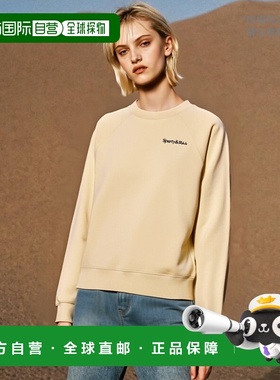 欧洲直邮SPORTY & RICH 女士卫衣WS047S402SAALMOND圆领刺绣