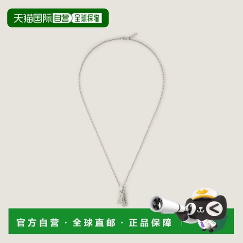自营欧洲直邮Givenchy纪梵希 Tape男士古银色金属珐琅项链配饰