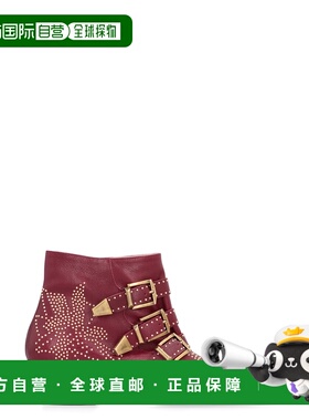 1h可退 香港直邮Chloe 蔻依 女士 SUSANNA 皮质短靴 CH26S134UR60