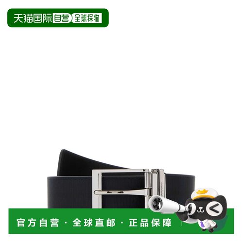 香港直邮BURBERRY 男士腰带 8115269A1960 CO 黑色 Printed canva