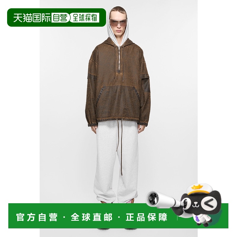 欧洲直邮ACNE (2025新品) 棉质运动裤印花卫裤休闲裤直筒裤