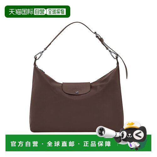 自营欧洲直邮Longchamp珑骧 Le Pliage Xtra女士摩卡色皮革单肩包