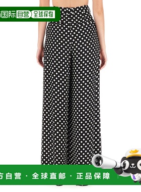 香港直邮Saint Laurent 圣罗兰 女士 圆点印花休闲裤 744389Y6G76