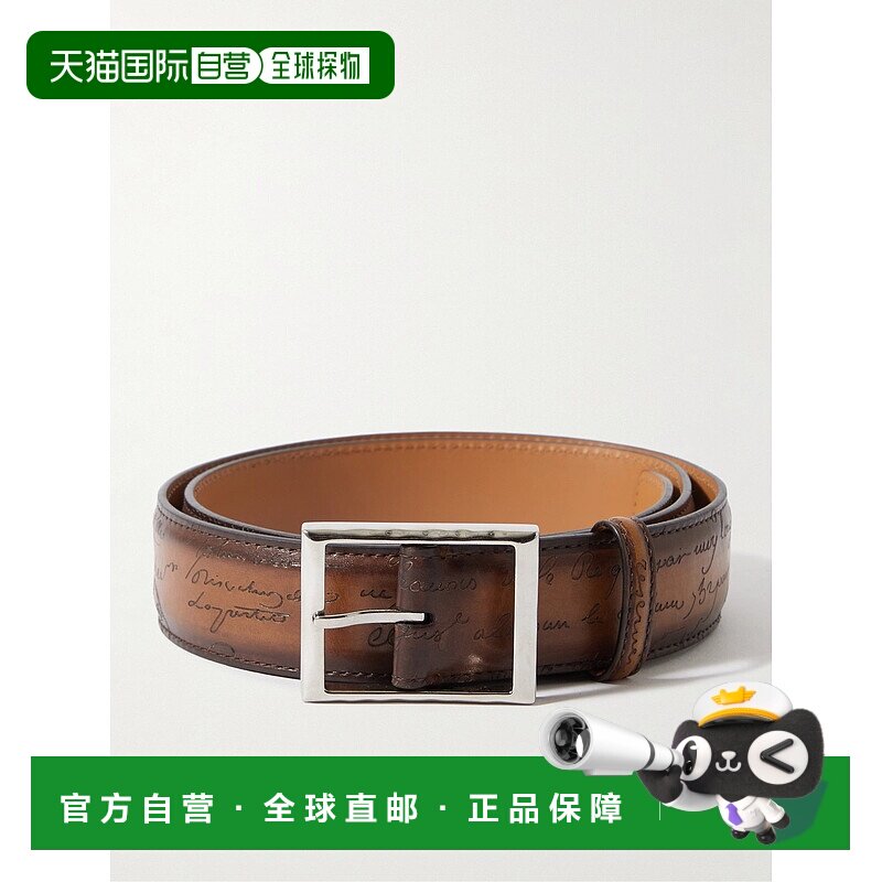 香港直邮Berluti 伯尔鲁帝 男士 Scritto 3.5cm 皮带腰带 C000202