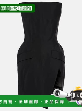 香港直邮Mugler 穆勒 女士 Cr&ecirc;pe 紧身束胸连衣裙包臀裙