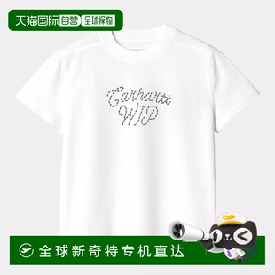 欧洲直邮Carhartt T恤针织 Wip 女士白色棉短袖