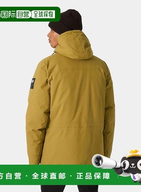 自营欧洲直邮Helly Hansen 男士驼色聚酰胺UrbanLab羽绒派克大衣