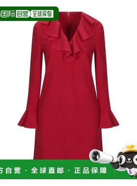 香港直邮valentino 华伦天奴 女士 短款连衣裙 red红色 舒适时尚