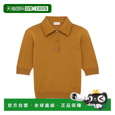 Saint Laurent CASSANDRA 羊绒羊毛 POLO 衫 801518支付后1h可退