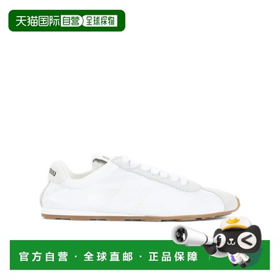 1h可退 香港直邮miu miu/缪缪 Plume 科技面料和绒面革运动鞋 Wom
