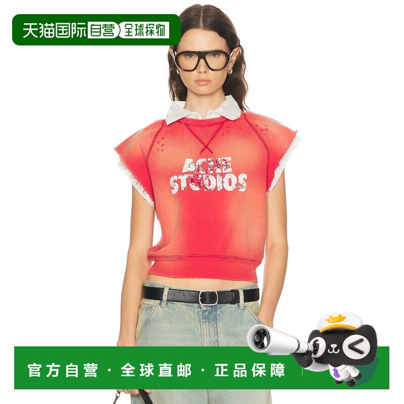 1h可退 美国直邮Acne Studios 艾克妮 女士 Frayser 无袖运动衫 A