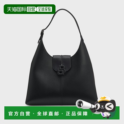 自营欧洲直邮HUGO BOSS雨果 Hobo女士黑色聚酯纤维Monogram托特包