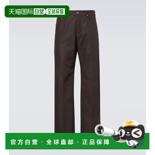 1h可退 香港直邮rick owens 瑞克 欧文斯 男士 Geth 阔腿牛仔裤