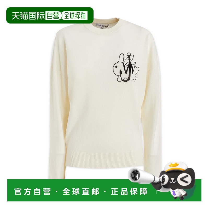 香港直邮J.W. Anderson 女士 长袖圆领针织衫 KW1003YN0008羊毛