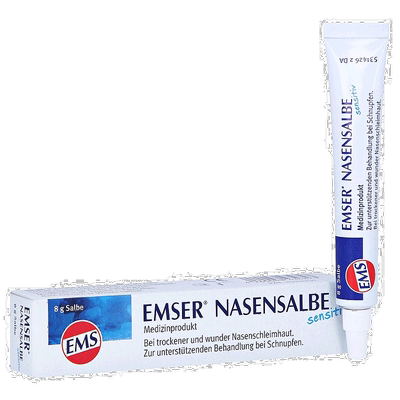 欧洲直邮德国药房EMSER海盐保湿修复鼻膏8g