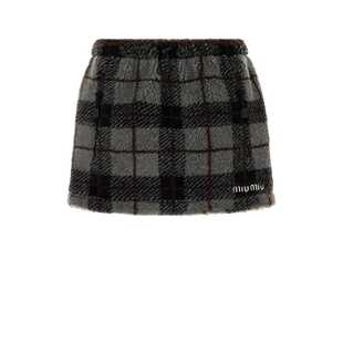 缪缪 Miu 香港直邮Miu MG2518SOOO18ZQ GONNE 半身裙 女士 1h可退