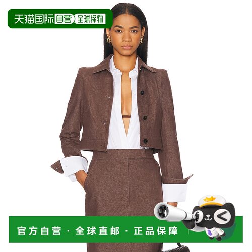 香港直邮MaxMara 麦斯玛拉 女士 棕色 Carpa 夹克 2511041013