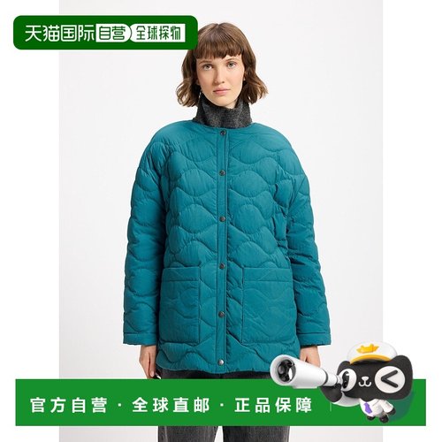 自营欧洲直邮Pyrenex Sienna 女士轻薄羽绒服 蓝绿色