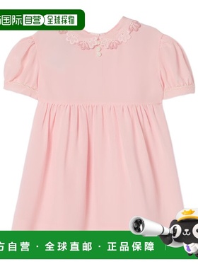 1h可退 香港直邮Gucci 刺绣真丝连衣裙 827646Z7AVK