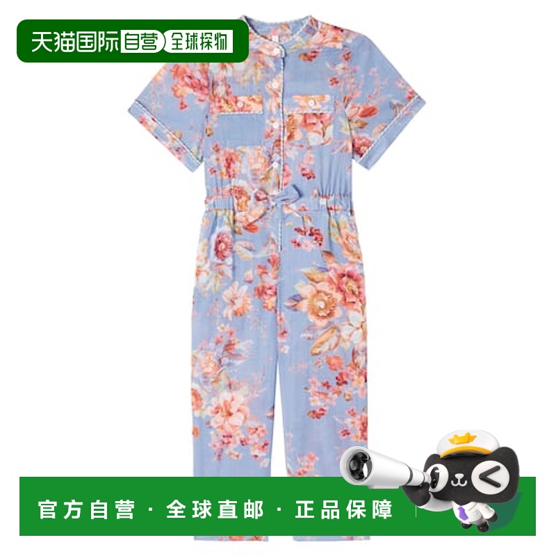 1h可退 香港直邮ZIMMERMANN 女童 Awaken 花朵棉质连衣裤童装