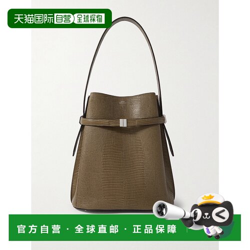 1h可退 香港直邮TOTÊME 女士 束带蜥蜴质感皮革手提包 251WAL0048