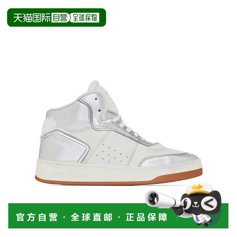 香港直邮Saint Laurent 高帮系带休闲运动鞋 713655AAAWS