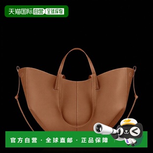 自营欧洲直邮POLENE Cyme女士驼色小牛皮单肩包日常通勤手提包