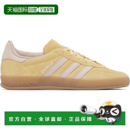 1h可退 香港直邮Adidas 女士 黄色 Gazelle Indoor 运动鞋 IH9220